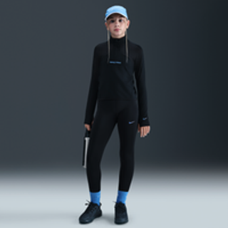 Nike Pro-Dri-FIT-leggings med skinnende detaljer til større børn (piger) - sort - L