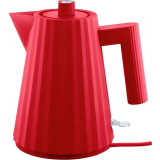 Alessi Kitchen And Tools - 'Plissé' electric kettle, red, EU plug in red thermoplastic resin