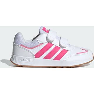 adidas adidas Pink/White Tensaur Switch Hook and Loop Kids Trainers