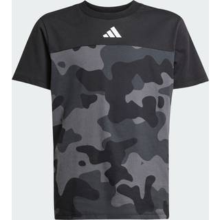 adidas adidas Black Essentials Camo Cotton Kids T-Shirt