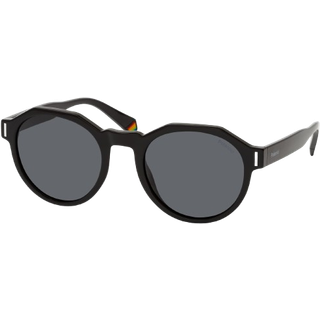 Polaroid Unisex PLD 6207/S 807/M9 Solbriller Polycarbonat Sort Grå Geometrisk Polariseret