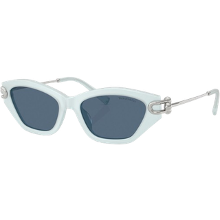 Tiffany Kvinde TF4231U 843680 Solbriller Acetat Blå Blå Cat Eye Normal