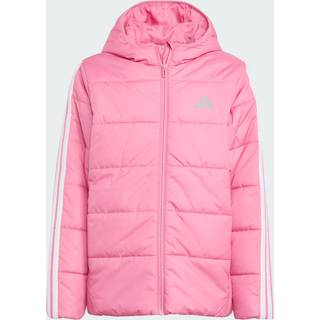 adidas Kid's Essentials 3-Stripes Padded Jacket Syntetisk jakke Børn størrelse 164 farve pink