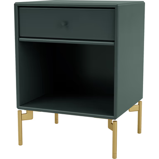 Montana DREAM sengebord med ben - 163 Black Jade (8-12 ugers Levering) - Messing