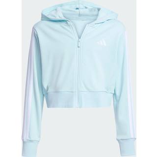 adidas adidas Essentials 3-Stribet hættetrøje med kort lynlås til børn