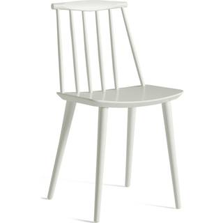HAY J77 Chair White WB. Lacq. Beech