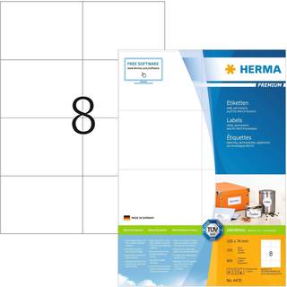 HERMA etiket Premium A4 100 105 x 74 mm, 800 stk.