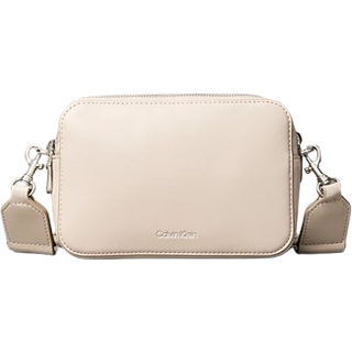 Convertible 2-Strap Crossbody Camera Bag - Beige - One Size
