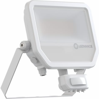 Ledvance LED Projektør Aluminium Hvid 41W 6000lm 100D - 840 Kold Hvid | IP65 - Bevægelses- Og Lyssensor - Symmetrisk