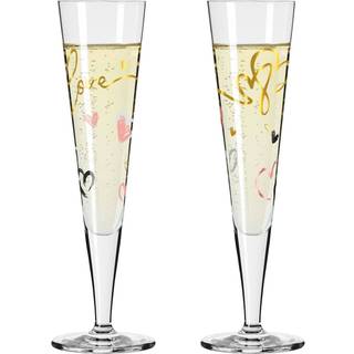 Goldnacht Champagneglas Love 20cl, 2-pak - Ritzenhoff