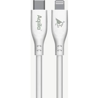 Aqiila Aqiila Cablebird CS22 USB C - Lightning 30W silikone 2m hvid 406009