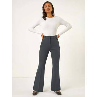 Roman Roman Grey Long Bootcut Stretch Trousers