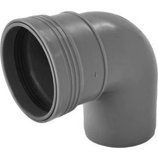 Nicoll HTP bøjning 88gr. 110 mm m/1 muffe, grå.