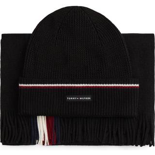 Rubberised Logo Beanie And Scarf Gift Set