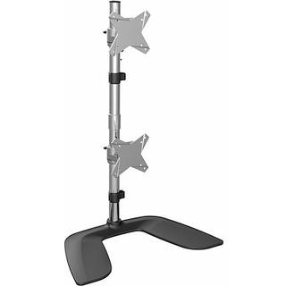 StarTech.com ARMDUOVS skærmbeslag og -stativer 68,6 cm (27") Skrivebord Sort, Sølv