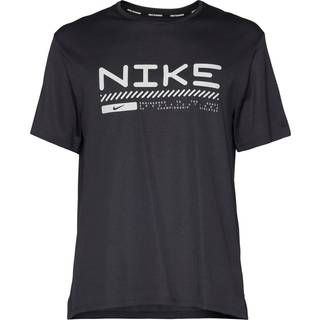 Nike Miler Winterized S/S Running Top Løbeshirt Herrer størrelse L farve sort