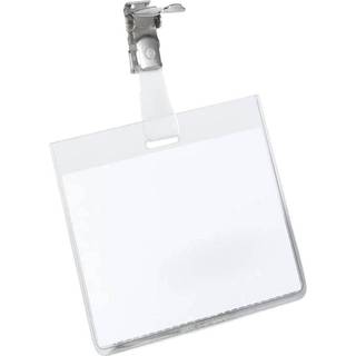 Durable kongresmærke med stropklemme 60x90mm