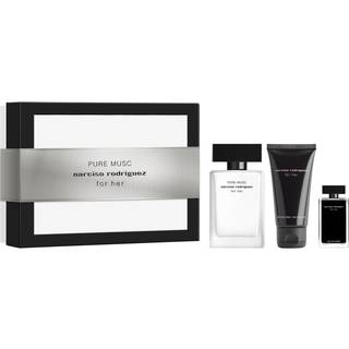 Narciso-Rodriguez Parfumer-til-kvinder for-herGavesæt Pure Musc Eau de Parfum Spray 50 ml + Body Lotion 50 ml + Pure Musc Eau de Parfum Spray 7,5 ml 1 Stk. (987,00 kr / 1 stk.) - 1 Stk.