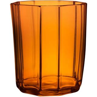 Orrefors Reed Lysestage 85 Mm Amber - Fyrfadsstager Glas Rav - 6540625