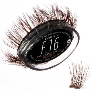 Lashify Fluffy 16 mm Gossamer DIY Eyelash Extensions Refill Chokoladefarve Nem falske vipper for at tilfje fylde og dimension