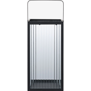 Almonte Lanterne, sort metal med glas