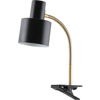 Halo Design Vogue Clips klemmelampe, E27, H38 cm, sort/messing