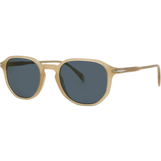DAVID BECKHAM Mand DB 1140/S HAM/KU Solbriller Acetat Champagne Blå Geometrisk