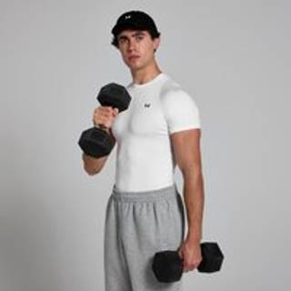 MP Training Short Sleeve Baselayer til mænd – Hvid - L
