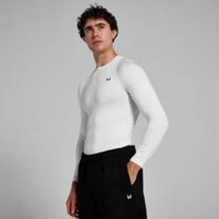 MP Training Long Sleeve Baselayer til mænd – Hvid - M