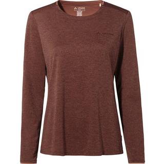 Vaude Women's Essential L/S T-Shirt Funktionsshirt Damer størrelse 42 farve brun