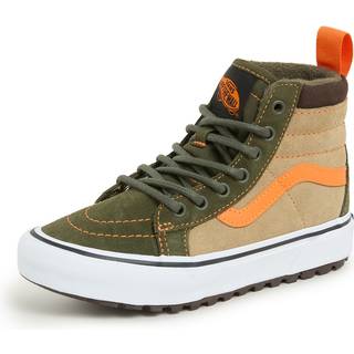 Vans - Youth Sk8-Hi Water Resistant Checkerboard Shoes (8-14), Green, Size: 30 - Green - 30