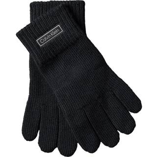 Wool Cashmere Blend Touchscreen Gloves - Black - One Size