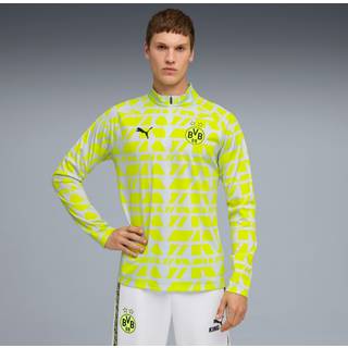 PUMA Borussia Dortmund Pre-match Quarter-Zip Top Men, Sport, Silver Mist/Yellow Alert, XXL