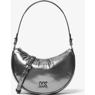MK Kyla Small Puffy Metallic Convertible Pochette - Grey - Michael Kors - ONE SIZE