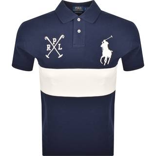 Polo Ralph Lauren Custom Slim Block Stripe Polo Newport Navy/Nevis