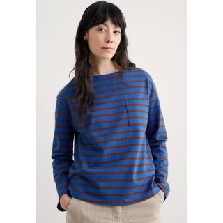 Seasalt Cornwall Seasalt Cornwall Blue Beach Boat Cotton Jersey Top