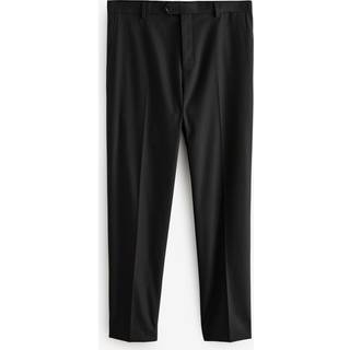 Next Black Slim Fit Flannel Suit Trousers