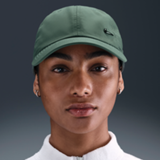 Ustruktureret Nike Dri-FIT Club-metal-Swoosh-kasket - grå - M/L