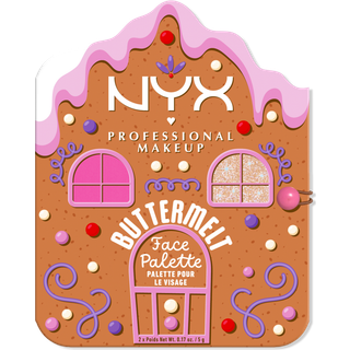 NYX PROFESSIONAL MAKEUP Buttermelt Face Palette Blush/Highlighter Light/Medium