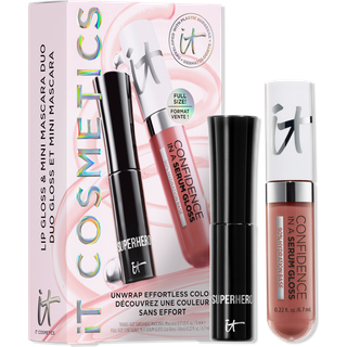 it-Cosmetics Lip-make-up LipstickUnwrap Effortless Color Set Confidence in a Serum Gloss Self Worth 6,7 ml + Superhero Mascara 5 ml 1 Stk. (318,00 kr / 1 stk.) - 1 Stk.