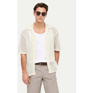 ONLY & SONS Novak Relax Resort SS Zigzag Shirt Egret