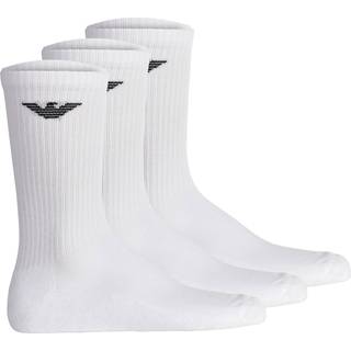 Emporio Armani 3 Pack Socks White