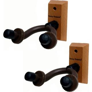 Tetra-Teknica Essentials Series EGH-01NW-2P Hardwood Home & Studio Guitar Hanger 2 Pack