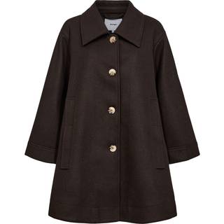 NÜMPH - Nukimberly Coat - Black Coffee - 34 - Brun - Jackets & Coats
