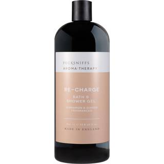 Pecksniff's Aroma: Therapy Re-Charge Shower Gel - Luksurist fugtgivende bad og kropsrens 1000 ml/33,8 fl oz flaske