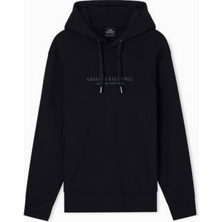 Armani Exchange Logo Hoodie Black