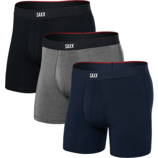Saxx Vibe Xtra Boxer Brief Fly 3-Pack Syntetisk undertøj Herrer størrelse XL farve blå