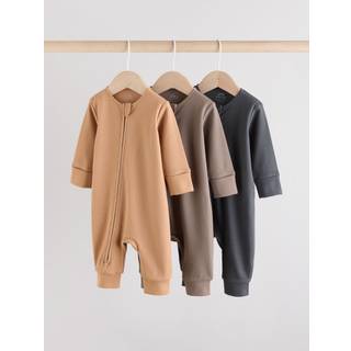 Next Two Way Zip Baby Footless Sleepsuits 3 Pakke (0mdr.-3år)