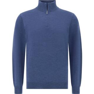 BOGGI MILANO Herren Pullover blau unifarben