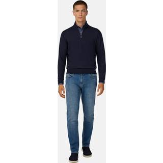 BOGGI MILANO Herren Pullover blau unifarben